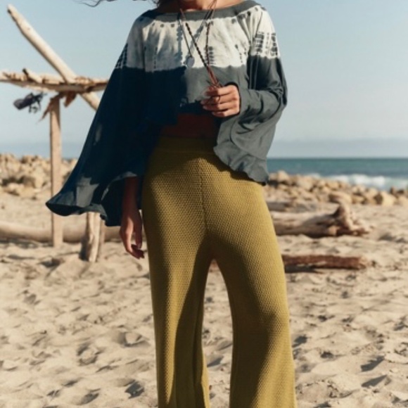 Free People Hailee Sweater Set in Moss Green SIZE XS - Picture 3 of 6